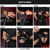Gallant Heritage Boxing Hand Wraps Product Step Details.