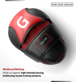 Heritage Boxing Pro Focus Mitts Training Pads Reinforced Stiching.